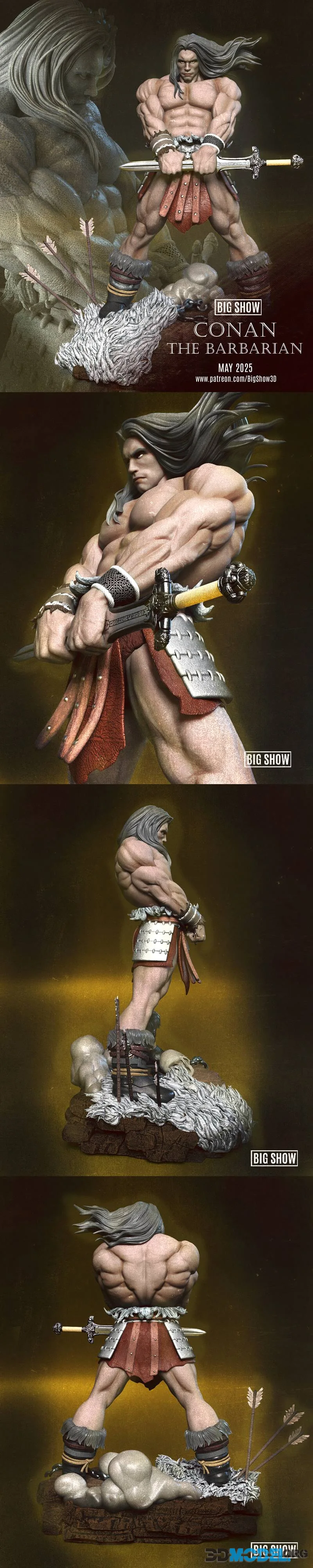Big Show - Conan Sculpture – Printable
