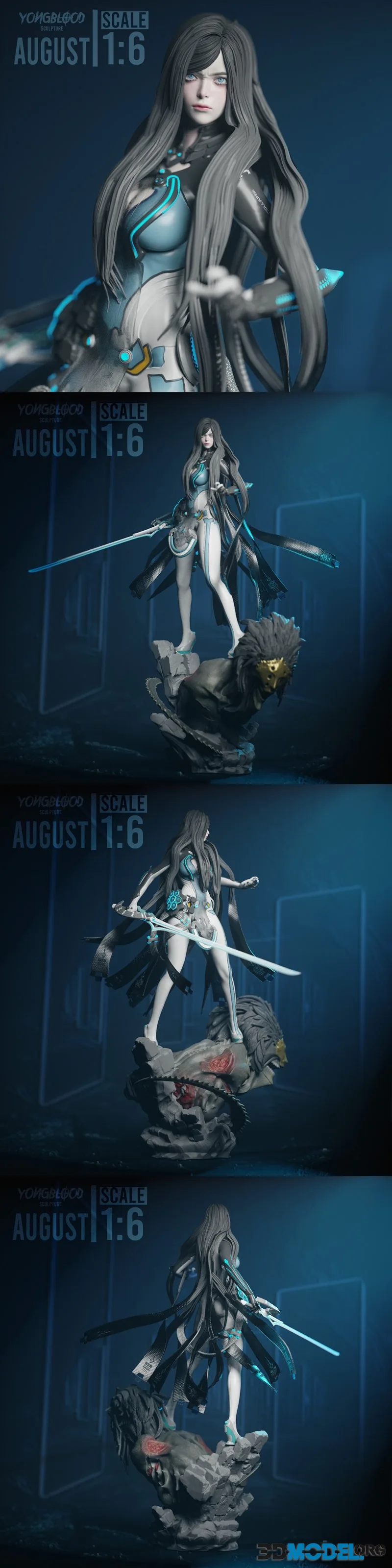 Yongblood Sculpture - Raven Stellar Blade – Printable