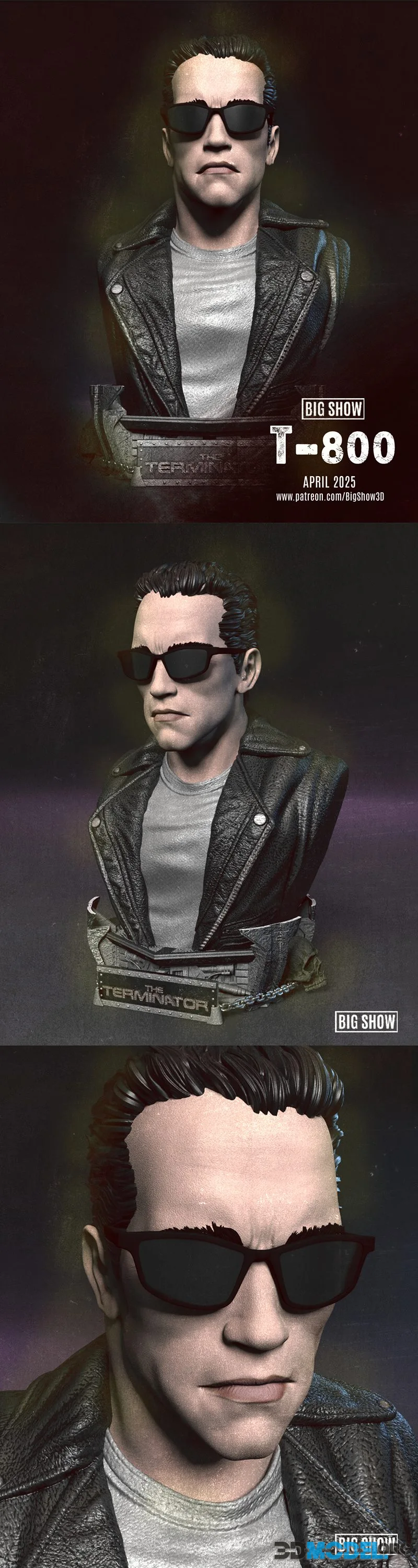 Big Show - T-800 Bust – Printable