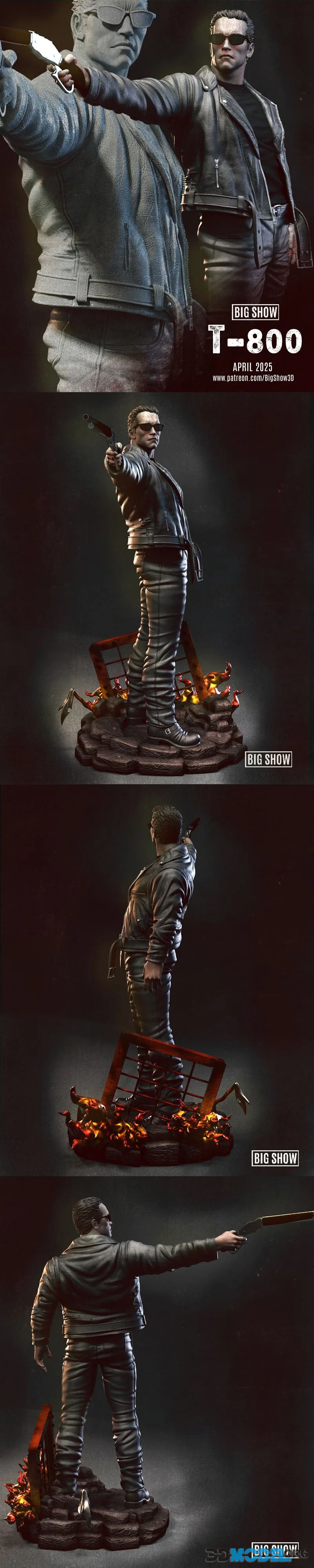 Big Show - T-800 Sculpture – Printable