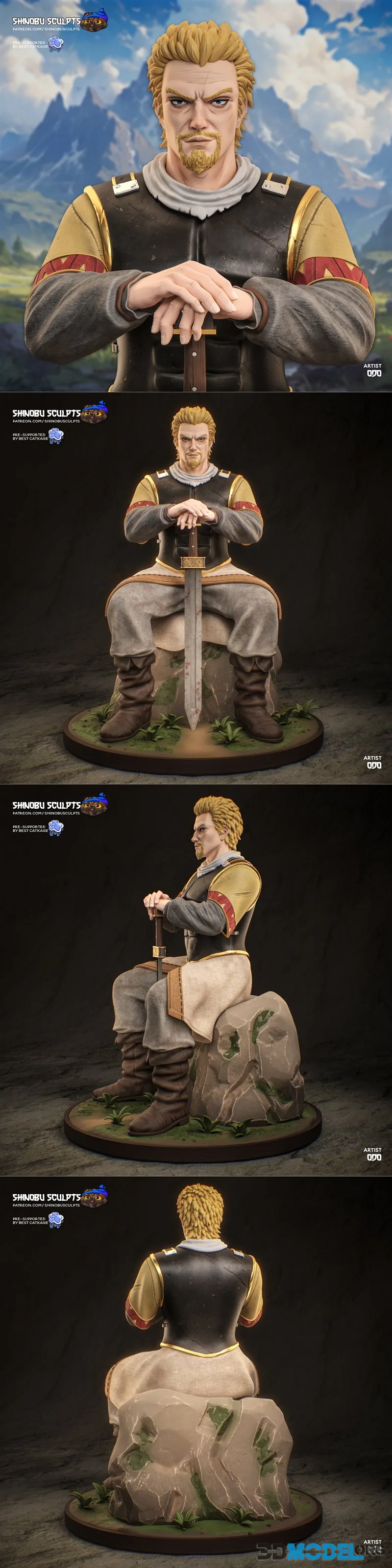 Shinobu Sculpts - Askeladd - Vinland Saga – Printable