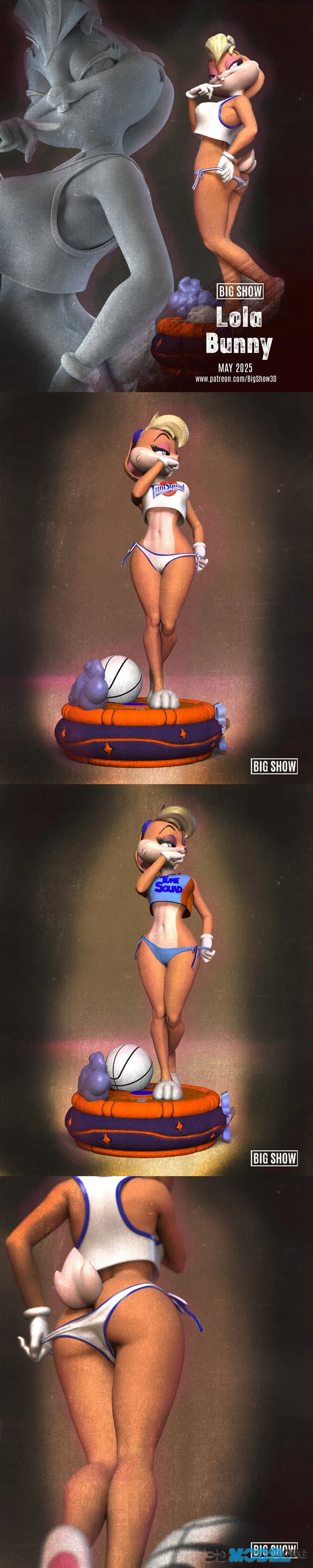 Big Show - Lola Bunny Sculpture – Printable