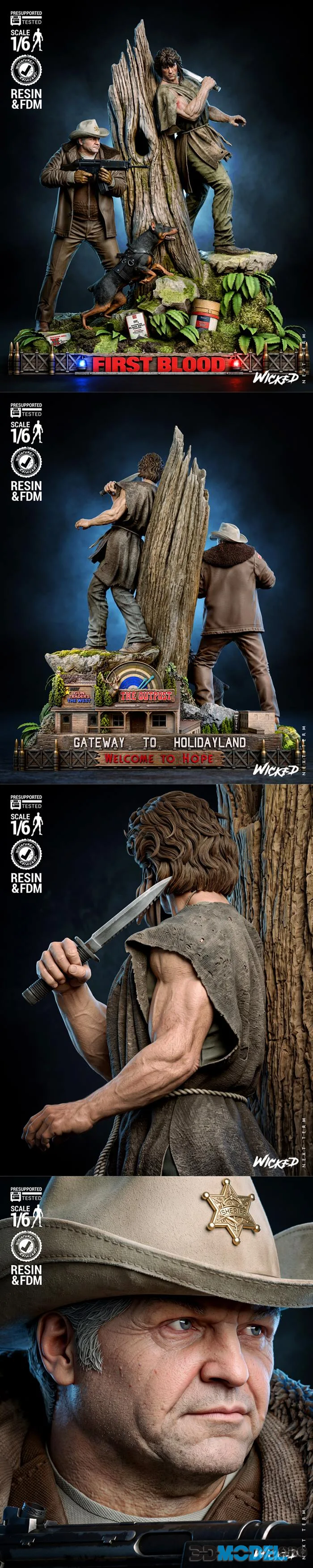 Wicked - First Blood Diorama – Printable