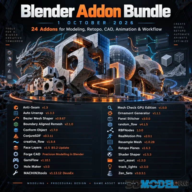 Blender Addon Bundle 1 October 2026