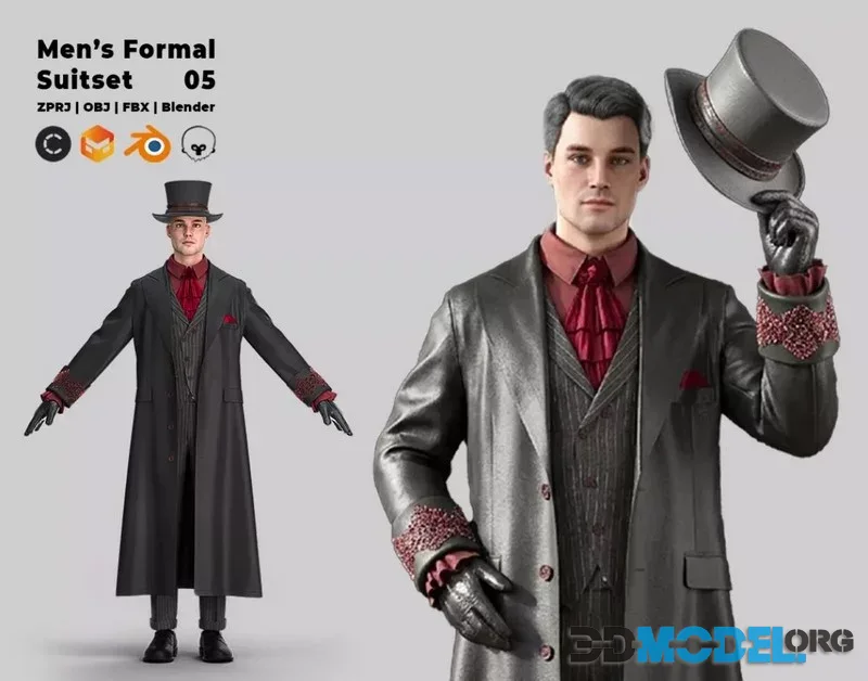 Mens Victorian Formal Suitset 06